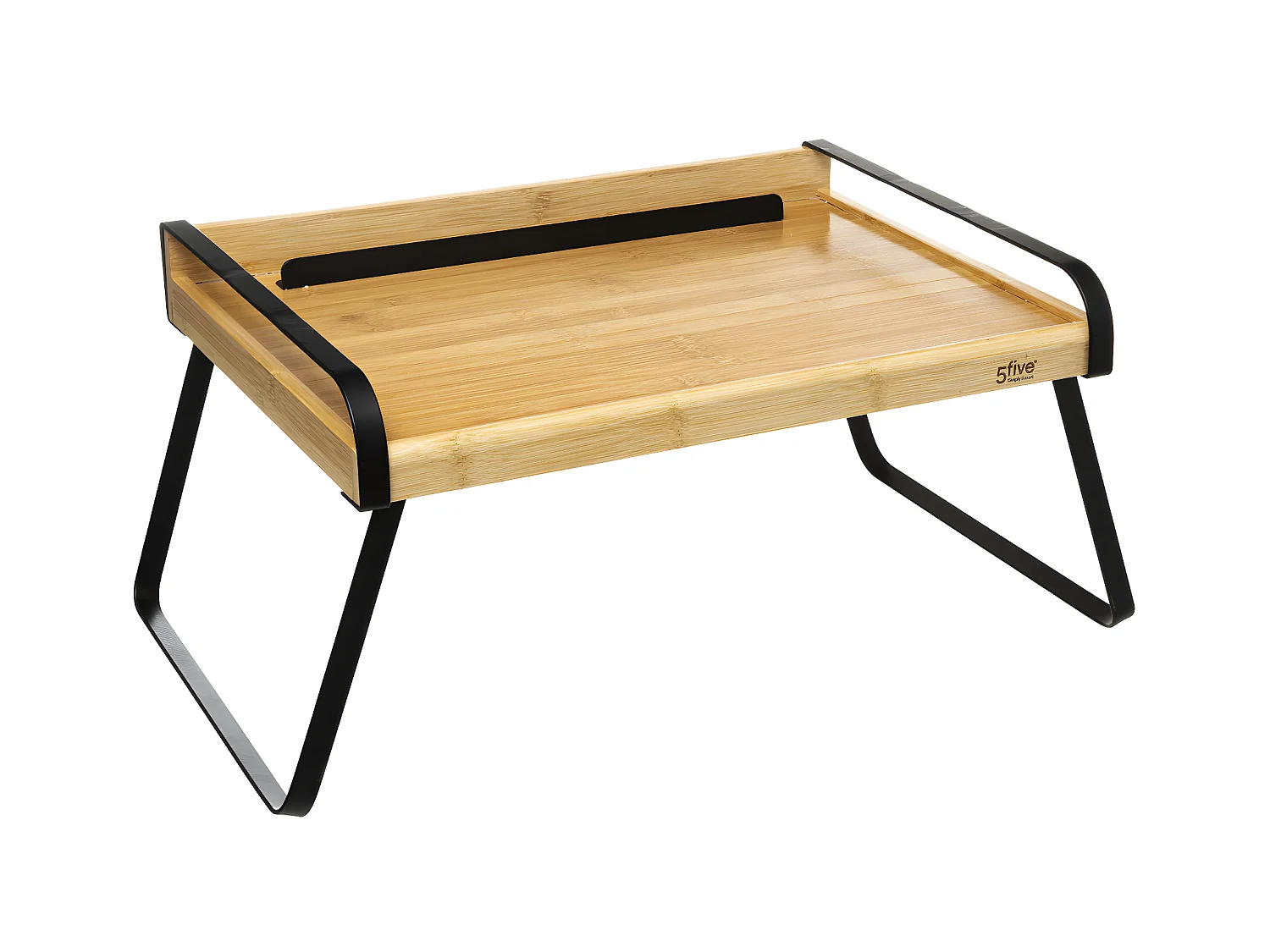 Plateau petit déjeuner en Bambou et Métal 51 x 38 cm