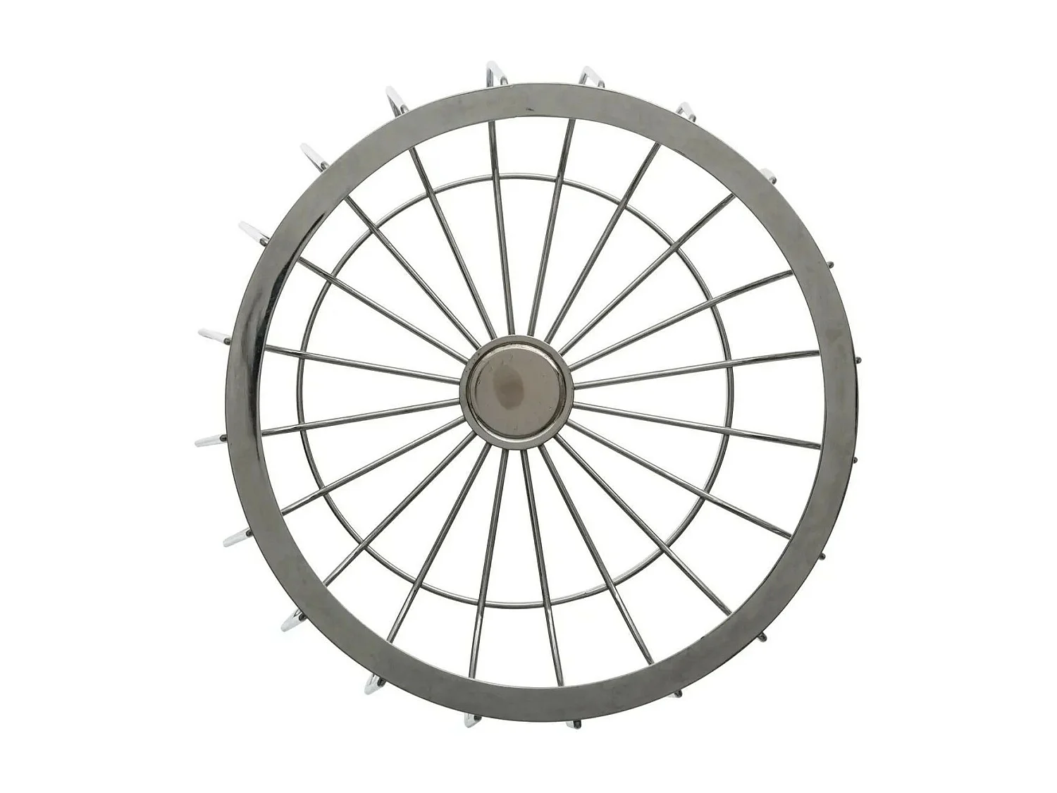 Corbeille à Fruits Moderne "Line" 25cm Argent