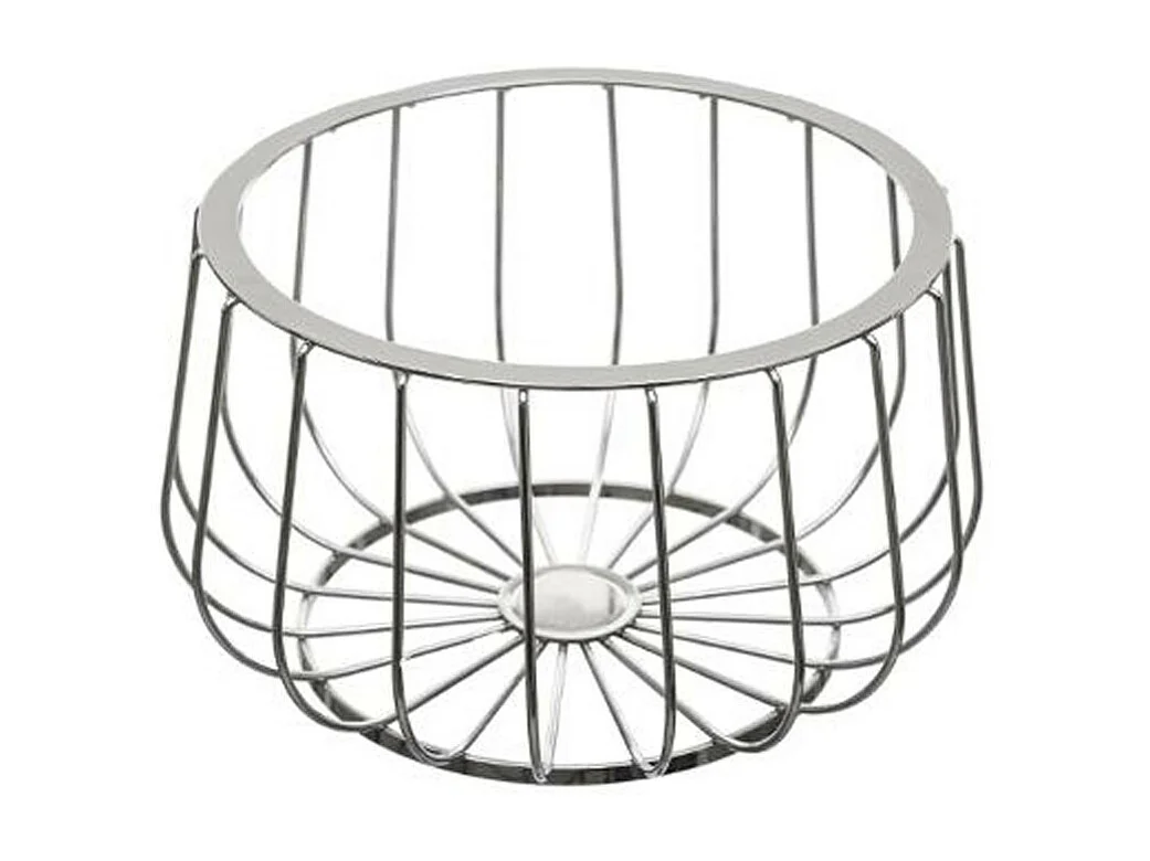 Corbeille à Fruits Moderne "Line" 25cm Argent