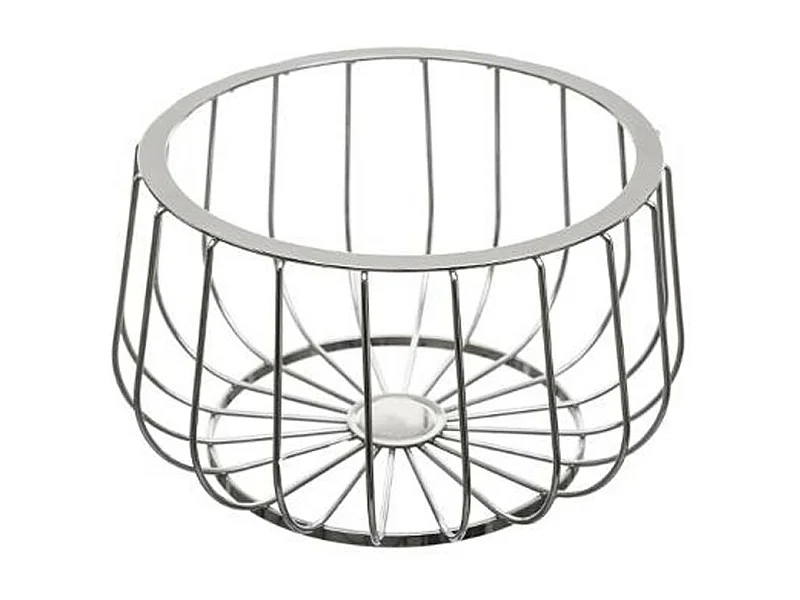 Corbeille à Fruits Moderne "Line" 25cm Argent