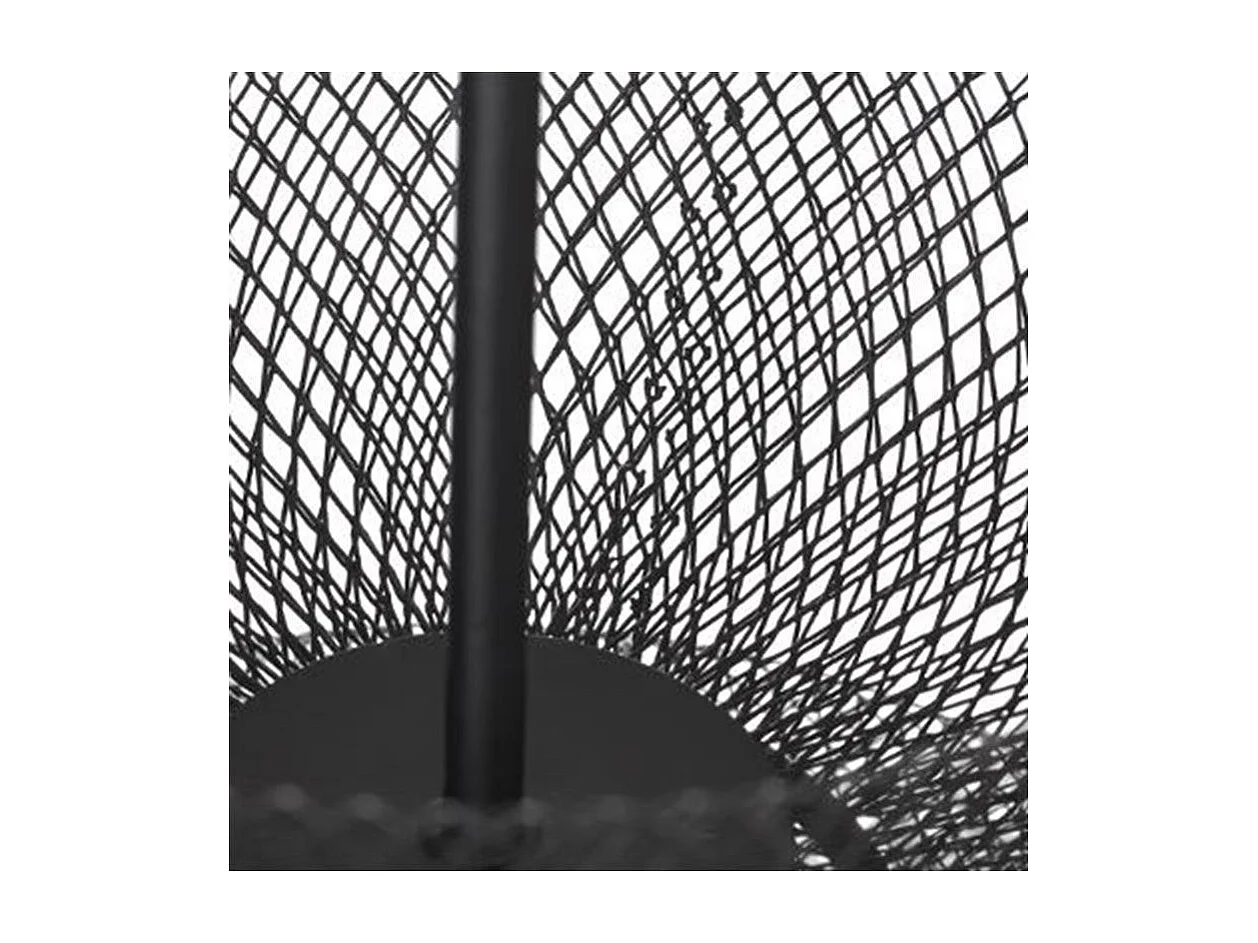 Serviteur 2 Étages en Métal "Mesh" 38cm Noir