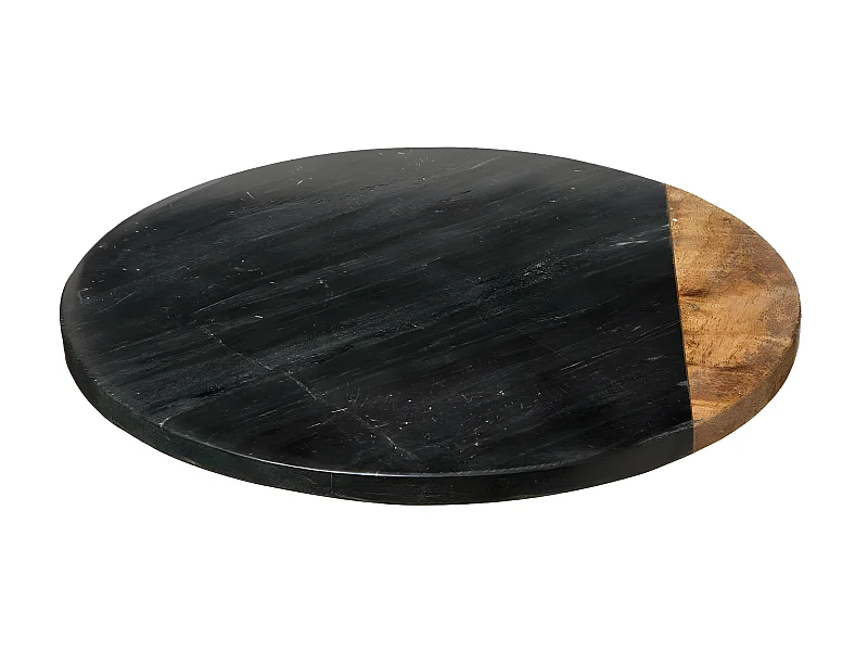 Plateau Tournant Design "Geom" 30cm Noir