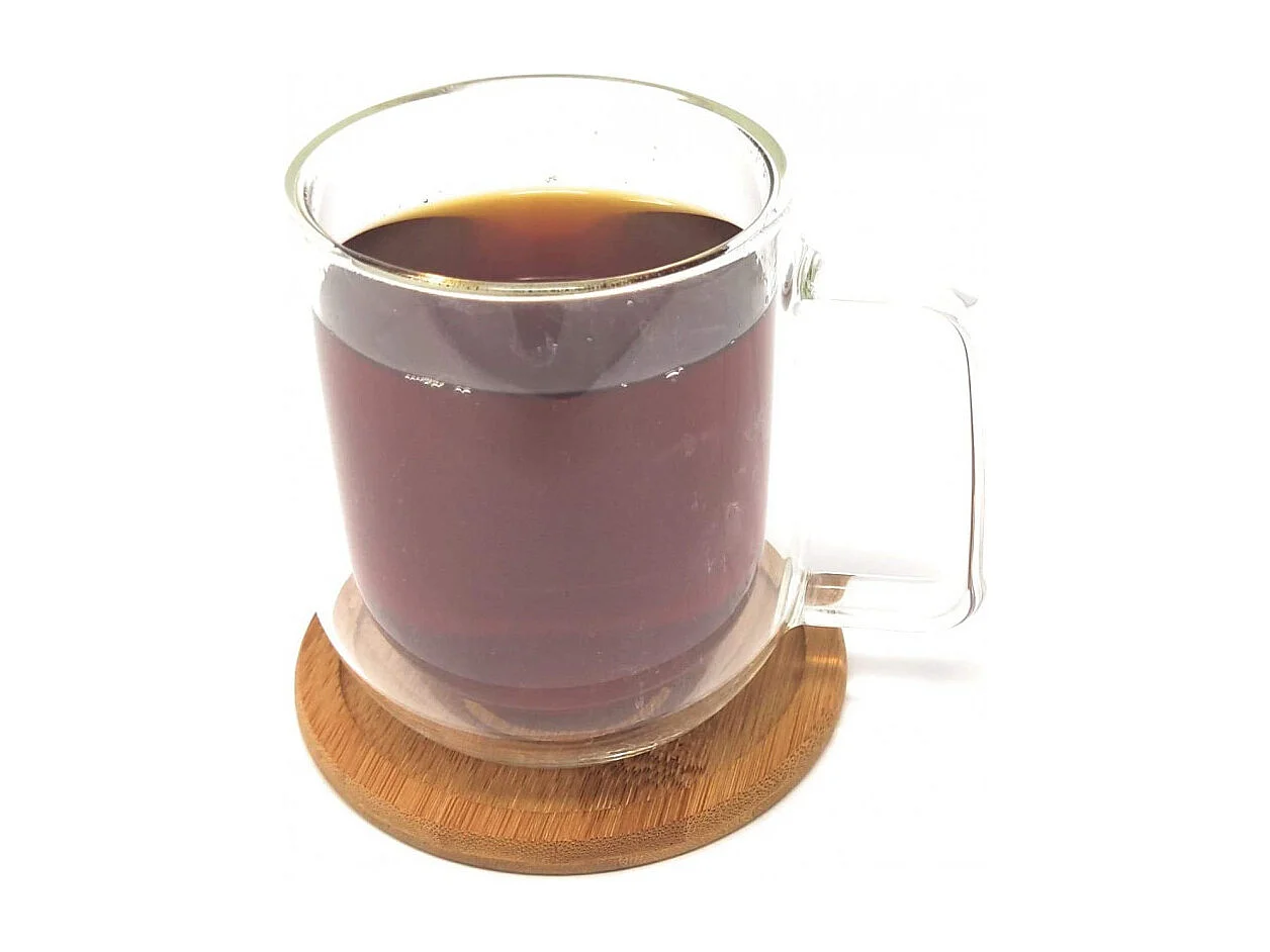 Set de 6 Dessous de Verre & Rack "Bambou" 11cm Naturel