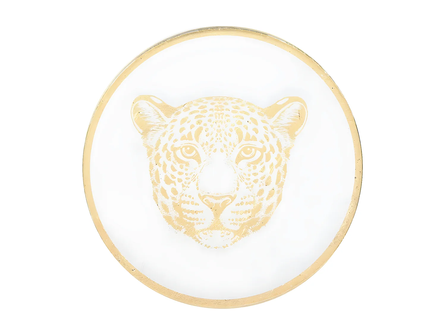 Lot de 4 Dessous de Verre "Natural Wild" 10cm Or