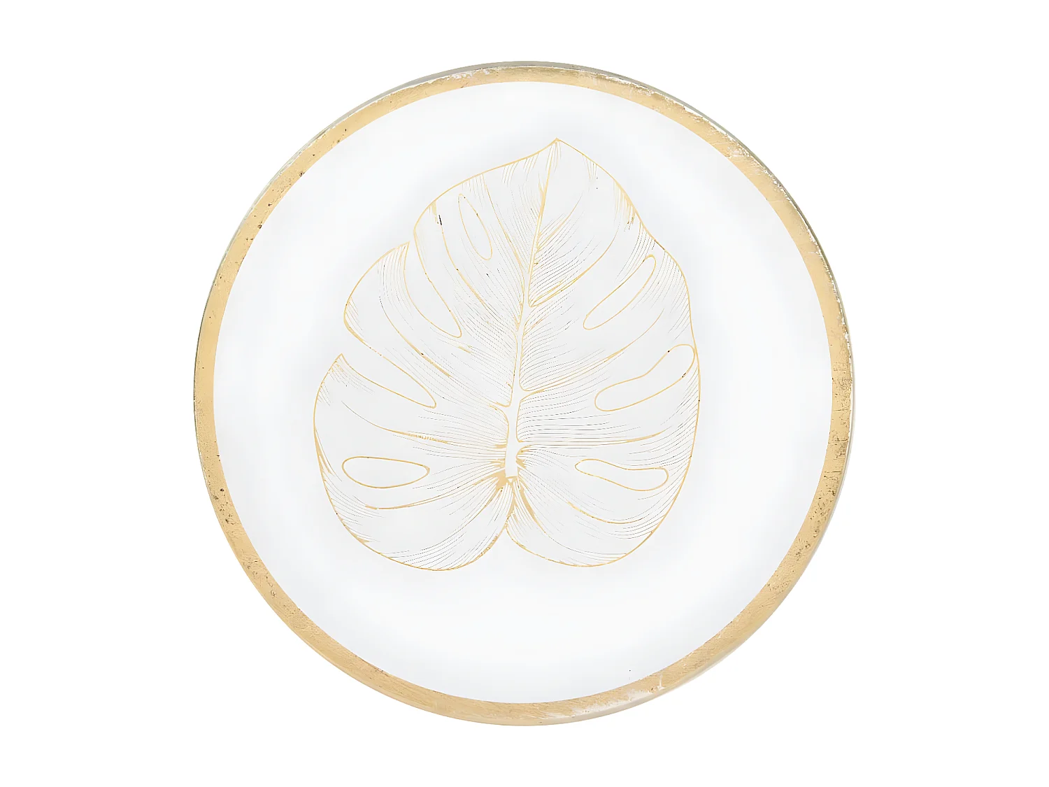 Lot de 4 Dessous de Verre "Natural Wild" 10cm Or