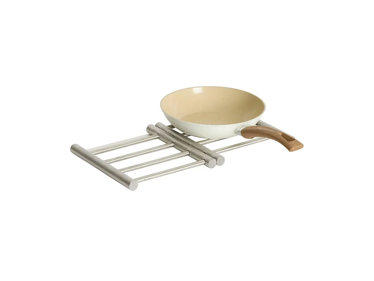 Dessous de Plat Extensible "Inox" 23cm Argent