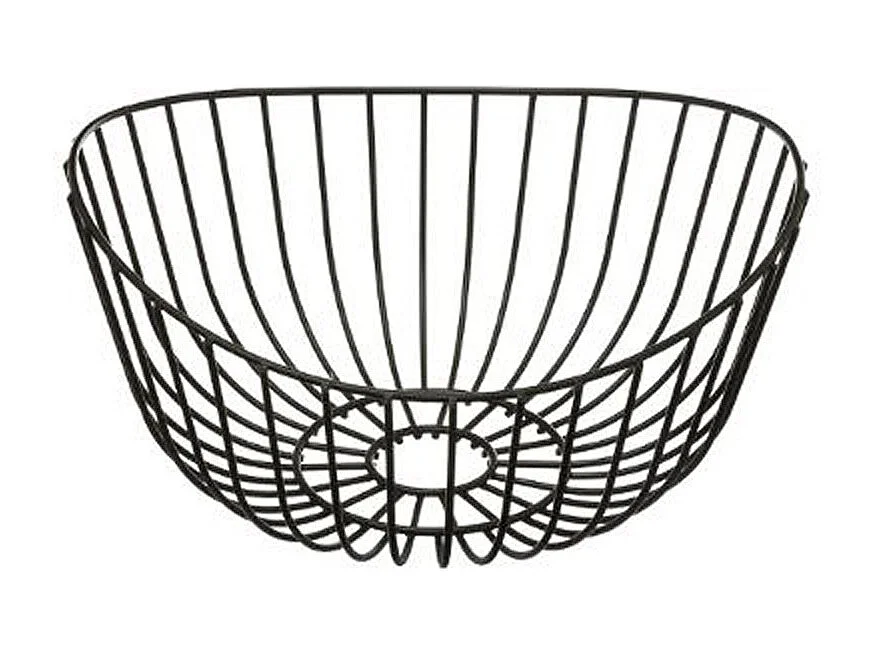 Corbeille à Fruits "Courbe" 27cm Noir