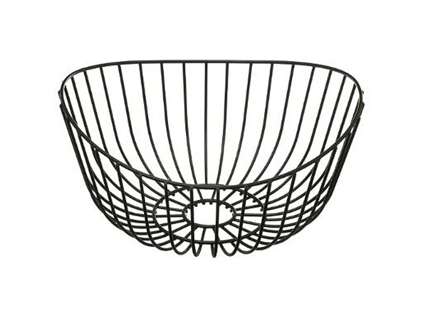 Corbeille à Fruits "Courbe" 27cm Noir