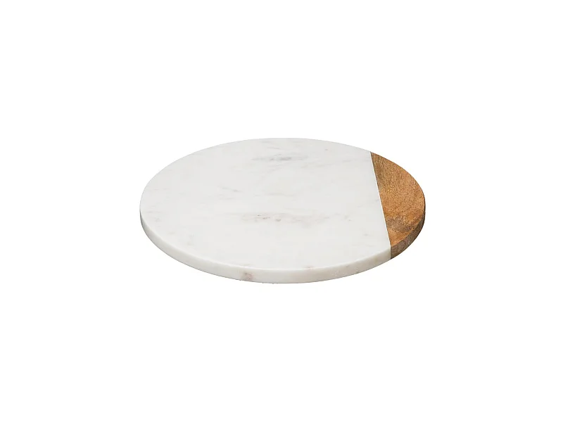 Plateau Tournant Design "Geom" 30cm Blanc