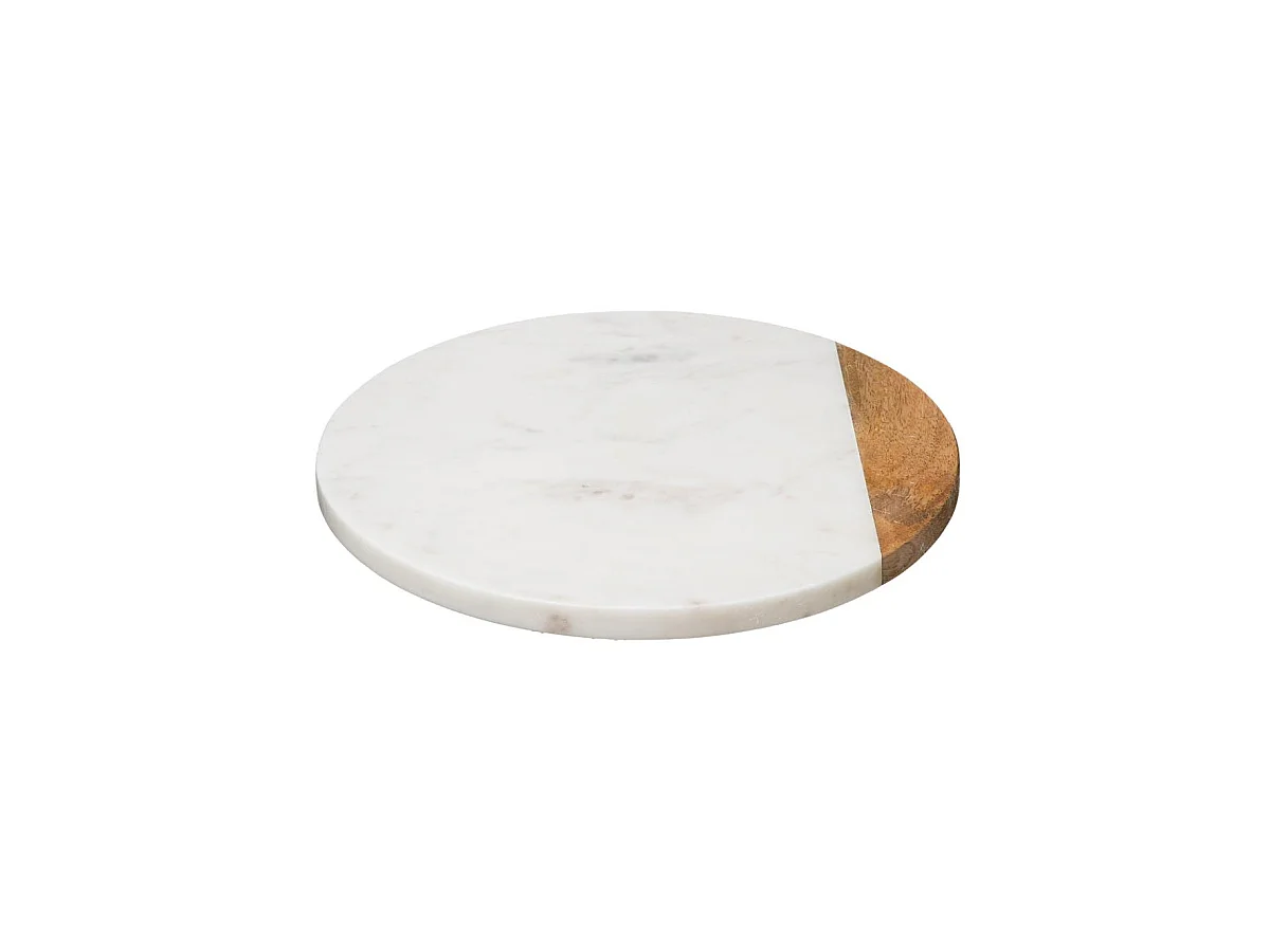 Plateau Tournant Design "Geom" 30cm Blanc