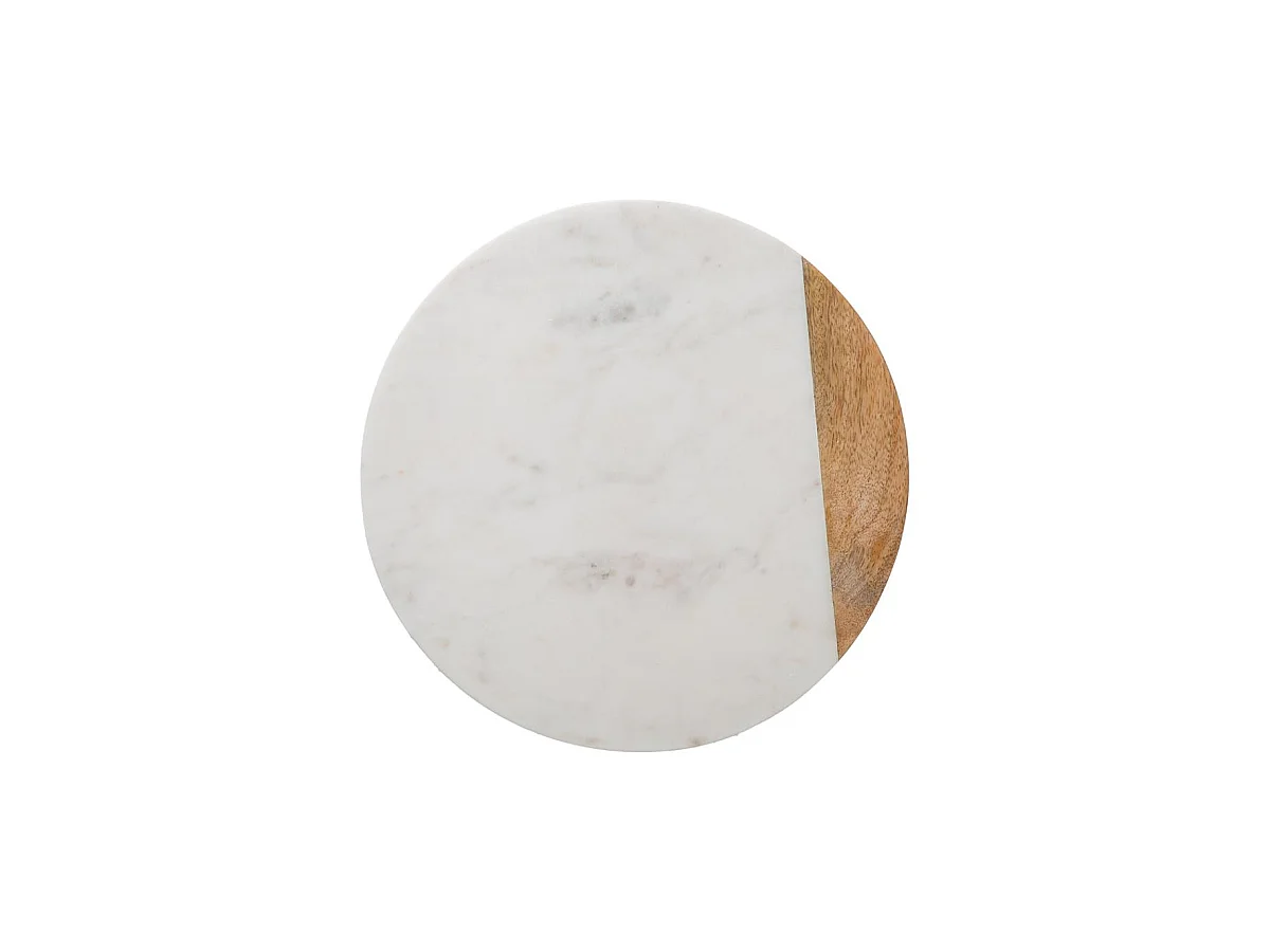 Plateau Tournant Design "Geom" 30cm Blanc