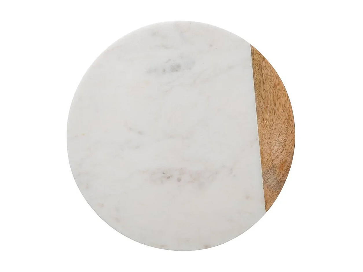 Plateau Tournant Design "Geom" 30cm Blanc