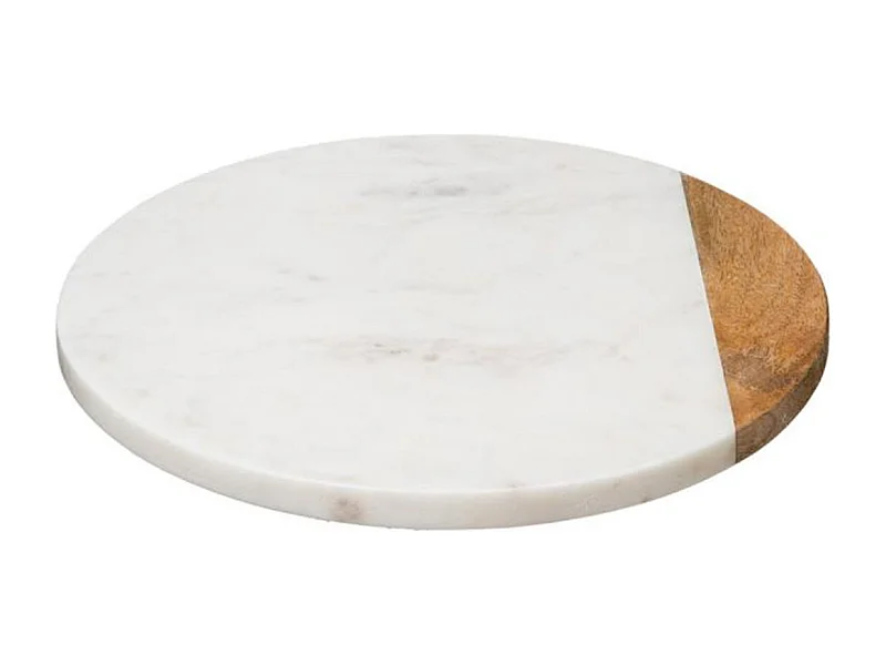 Plateau Tournant Design "Geom" 30cm Blanc