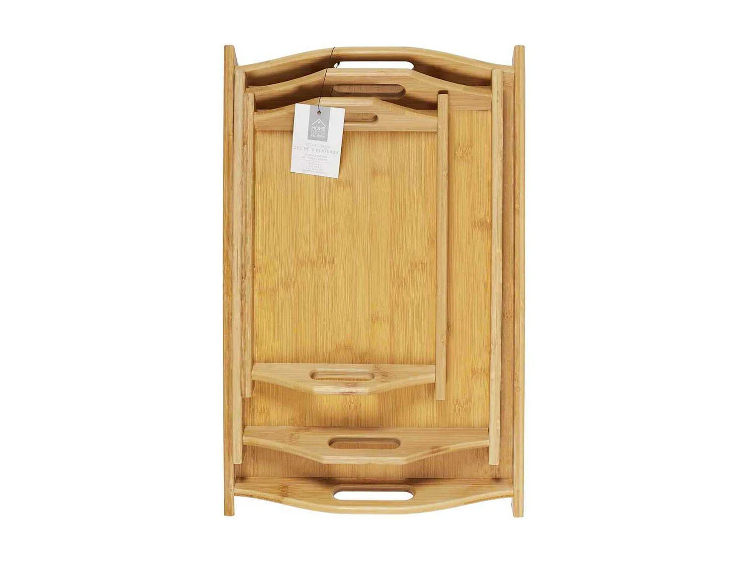 Plateau Bambou X3 Marron