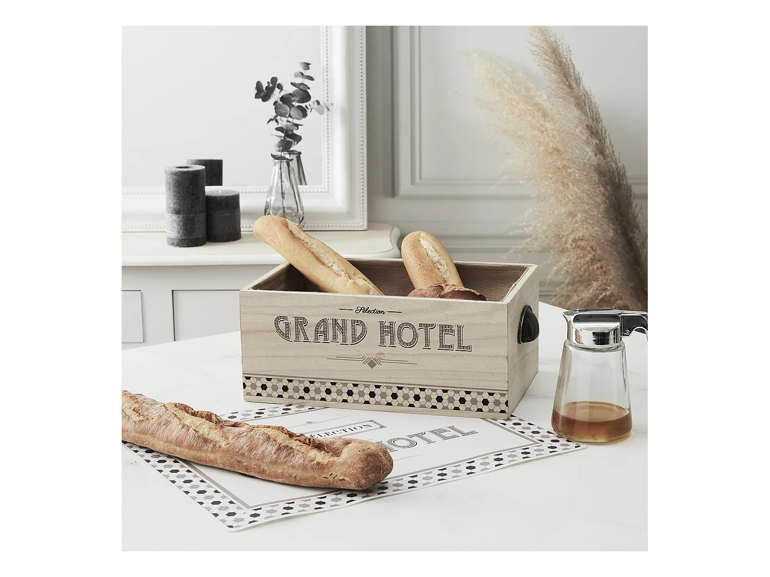 Cagette Pain Et Viennoiseries Grand Hotel Marron, Noir