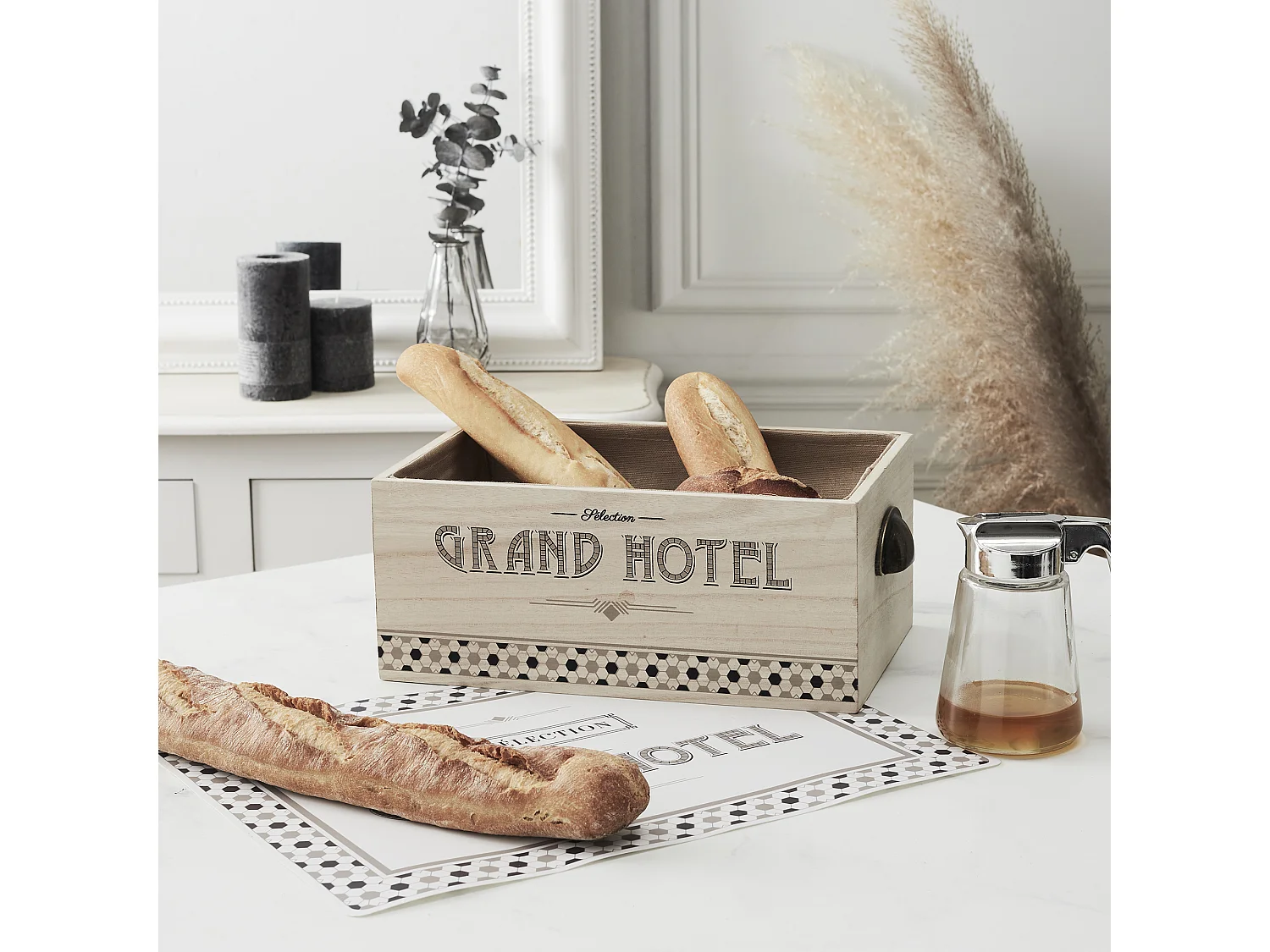 Cagette Pain Et Viennoiseries Grand Hotel Marron, Noir