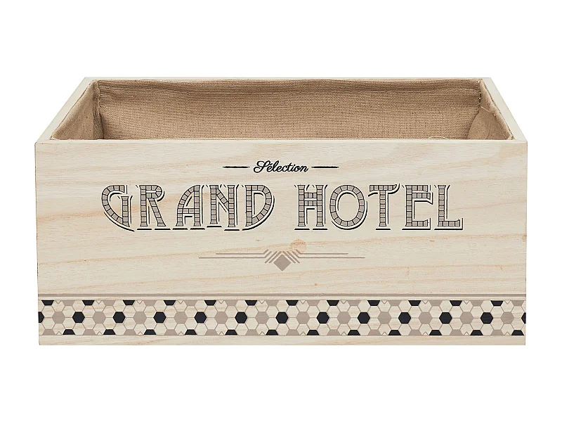 Cagette Pain Et Viennoiseries Grand Hotel Marron, Noir