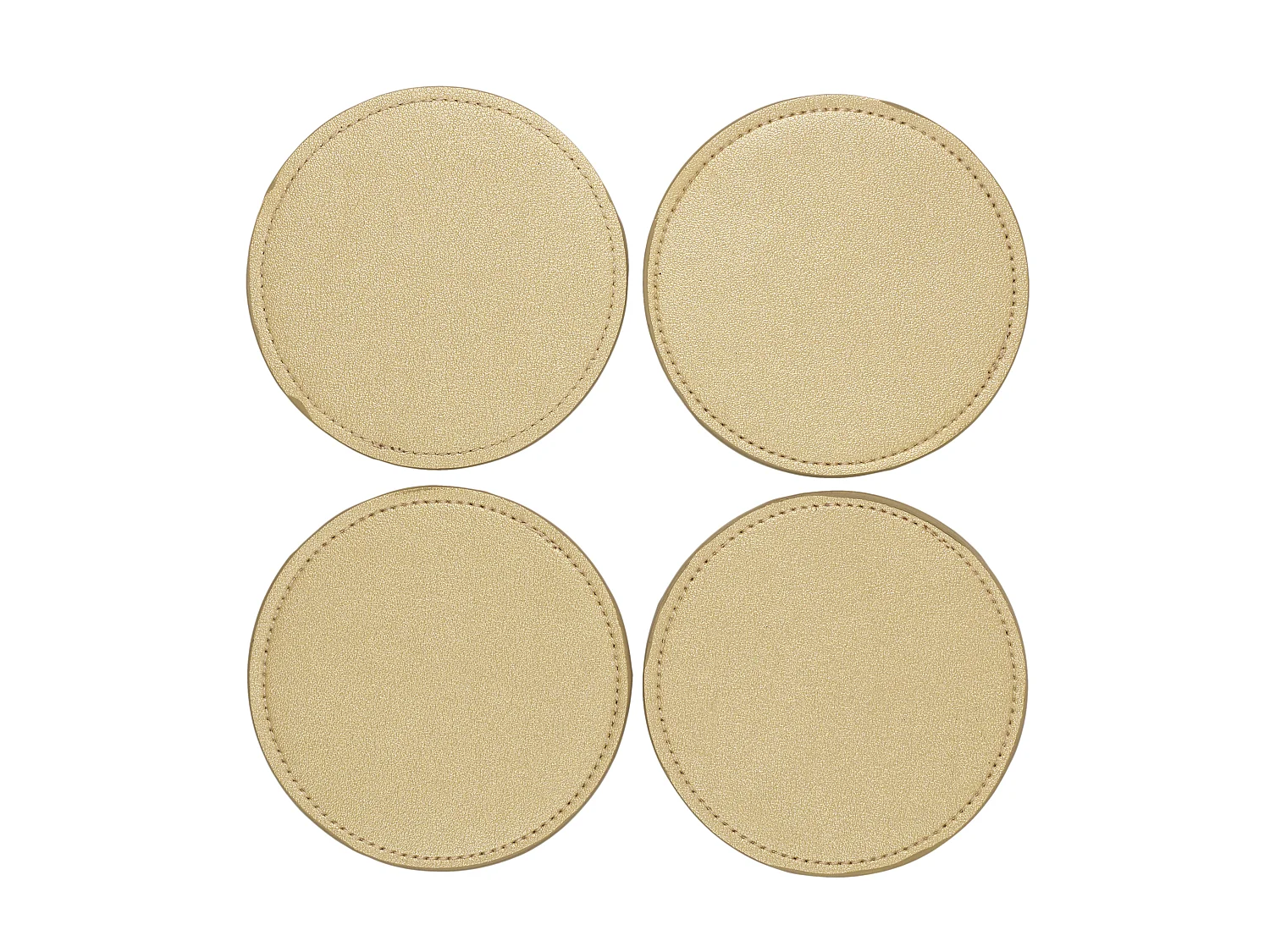Lot de 4 Dessous de Verre - HOME DECO FACTORY - Effet Doré - Chic
