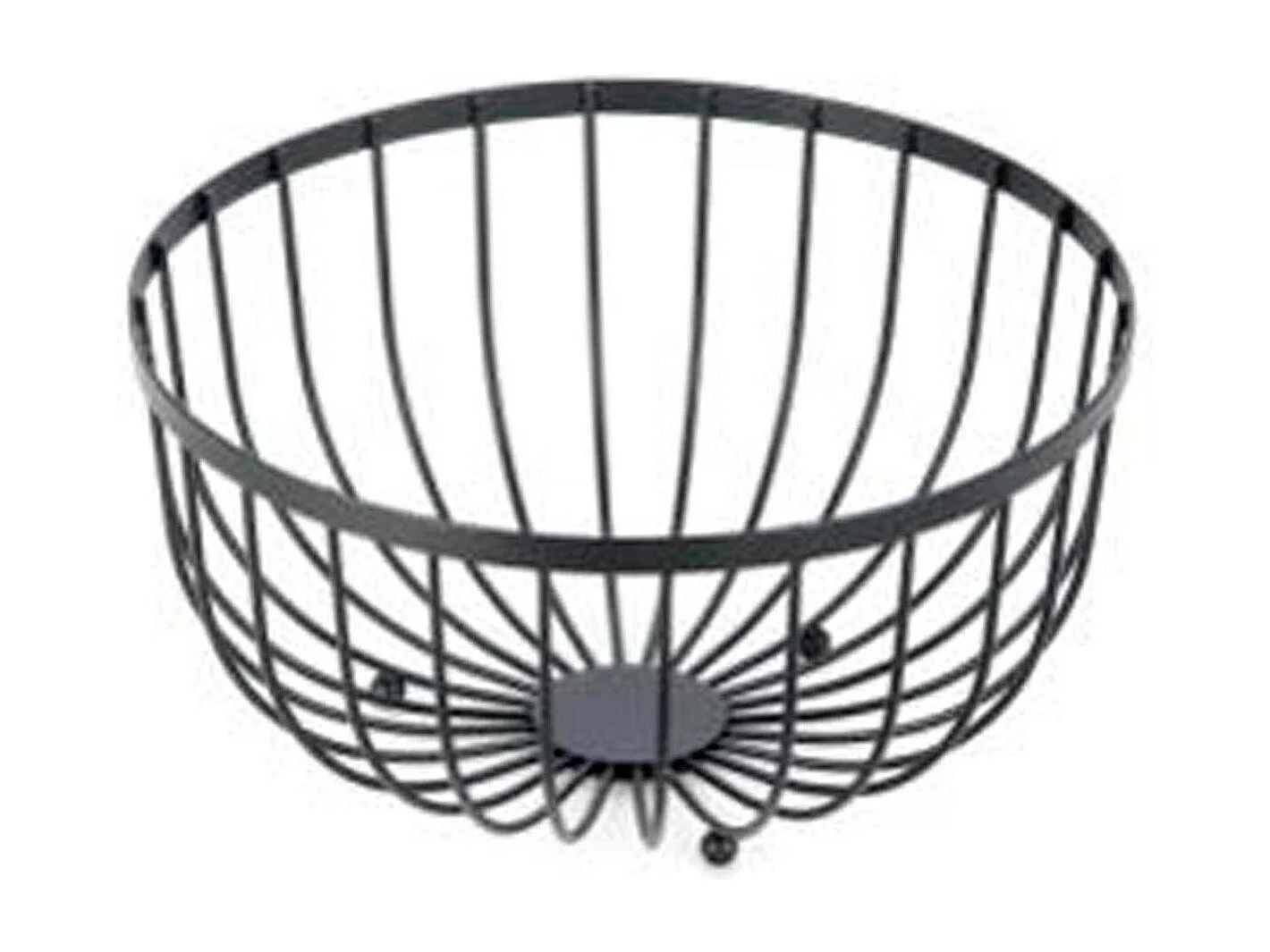 Corbeille à Fruits Design "Filaire" 24cm Noir