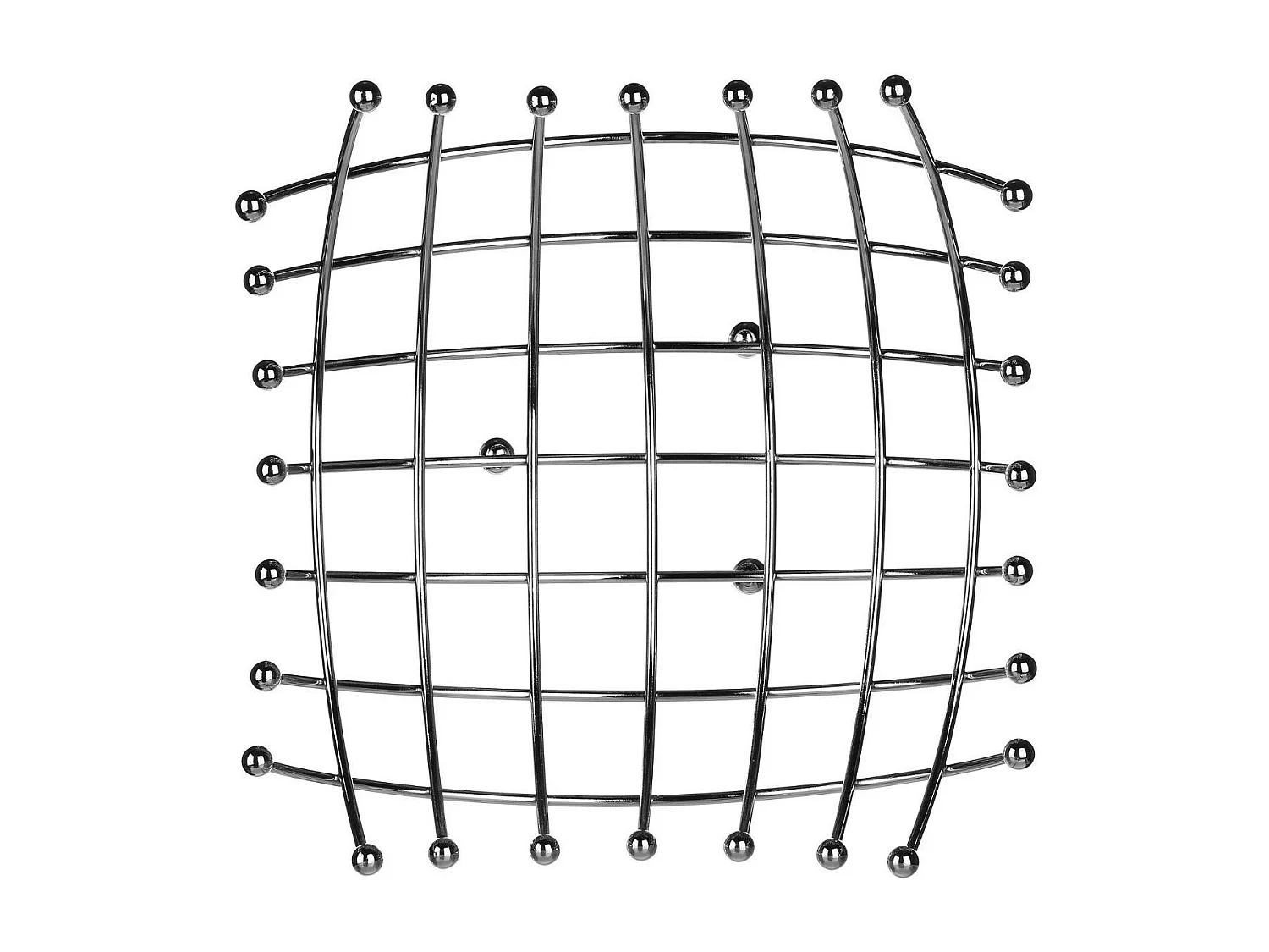 Corbeille à Fruits en Métal "Spirale" 31cm Argent