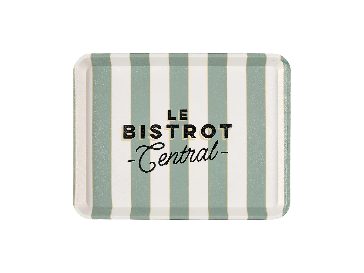 Plateau Rectangulaire - HOME DECO FACTORY - Noir et Blanc - 42 x 30 cm