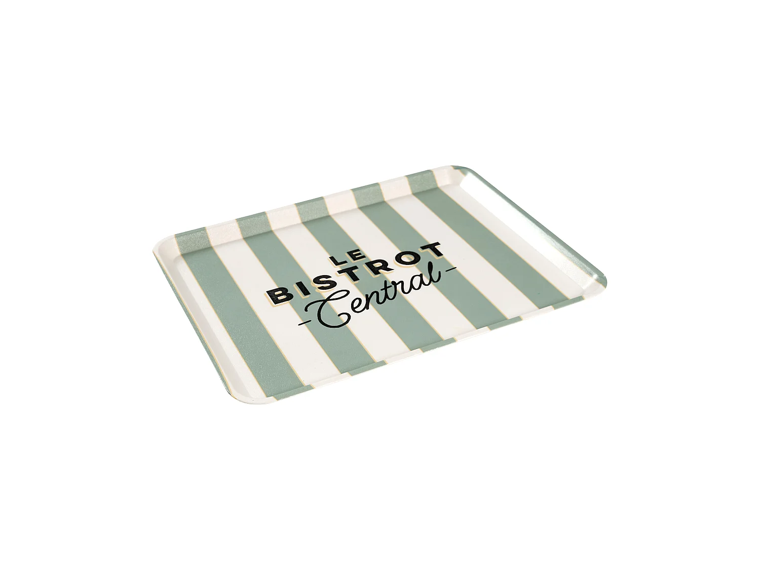 Plateau Rectangulaire - HOME DECO FACTORY - Noir et Blanc - 42 x 30 cm