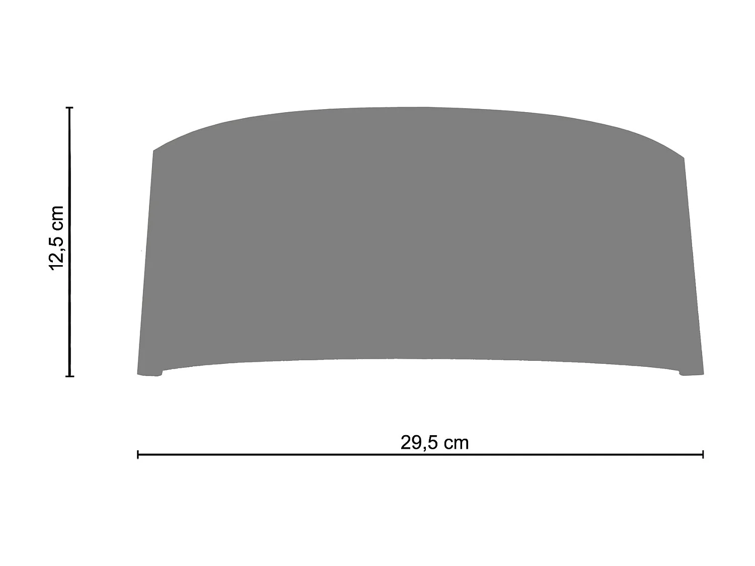 Aplique TOSEL ,metal,Marrón, P 8,5xD24xD 24cm