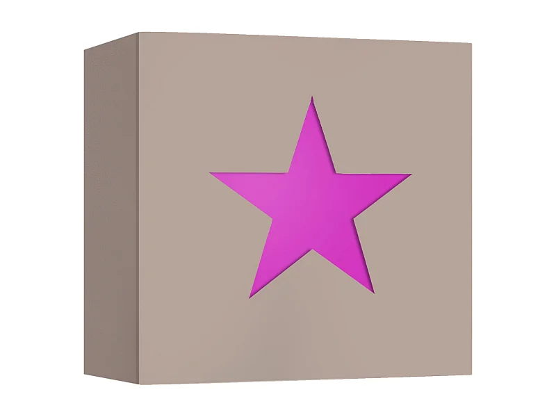 Applique d'Enfant TOSEL ,métal,Gris , H 10,5xD20xP20cm