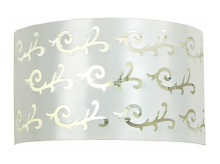 Aplique TOSEL LYS metal meio cilindro marfim D26 x  H10  cm