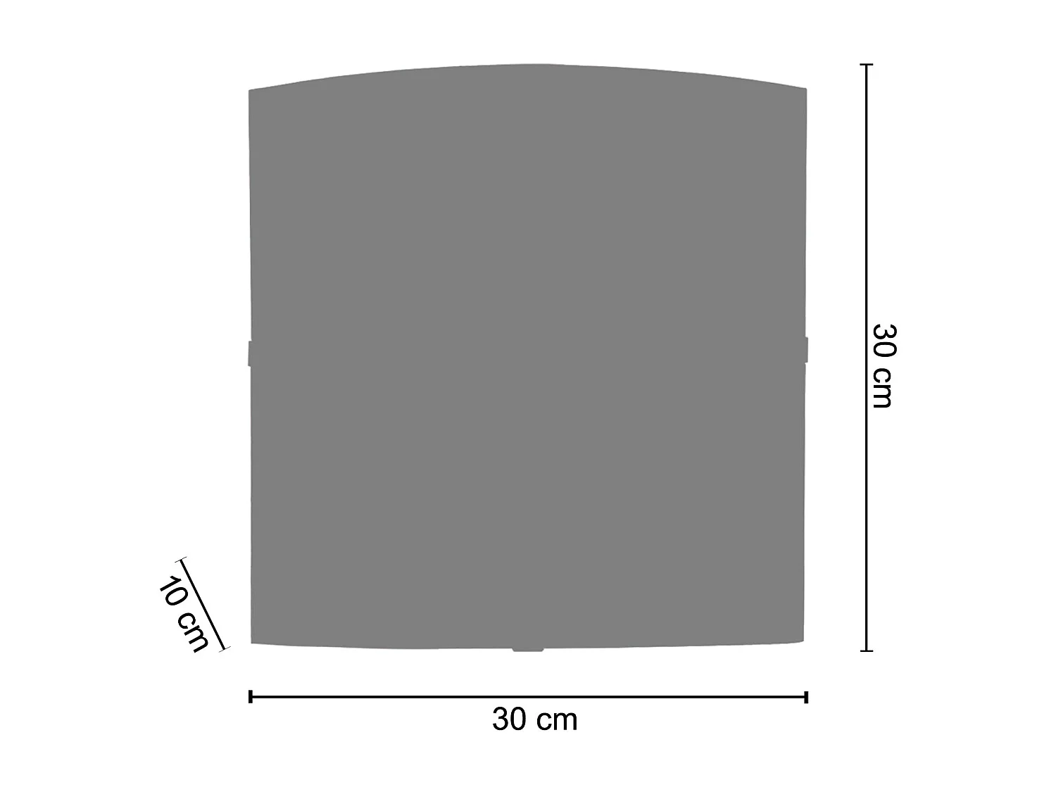 Aplique TOSEL DIAMONDS vidro quadrado colori D30 x  H10  cm
