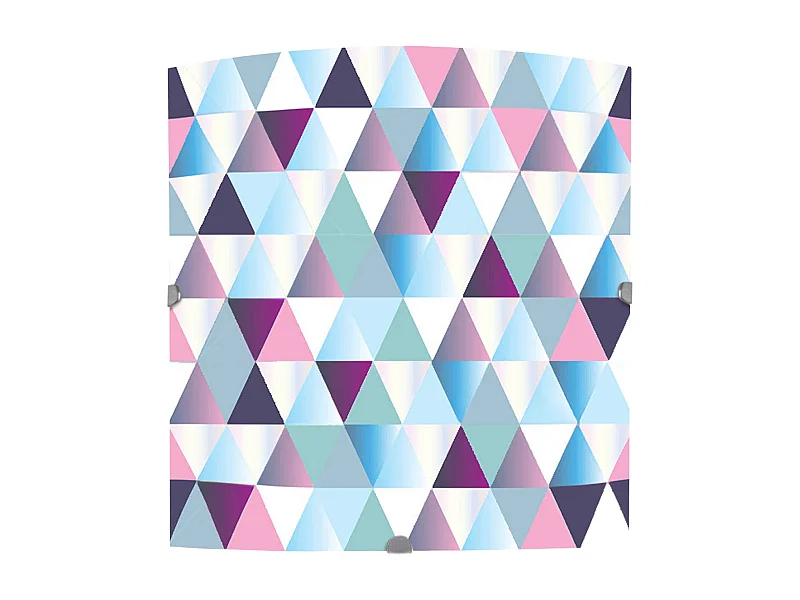 Aplique TOSEL DIAMONDS vidro quadrado colori D30 x  H10  cm