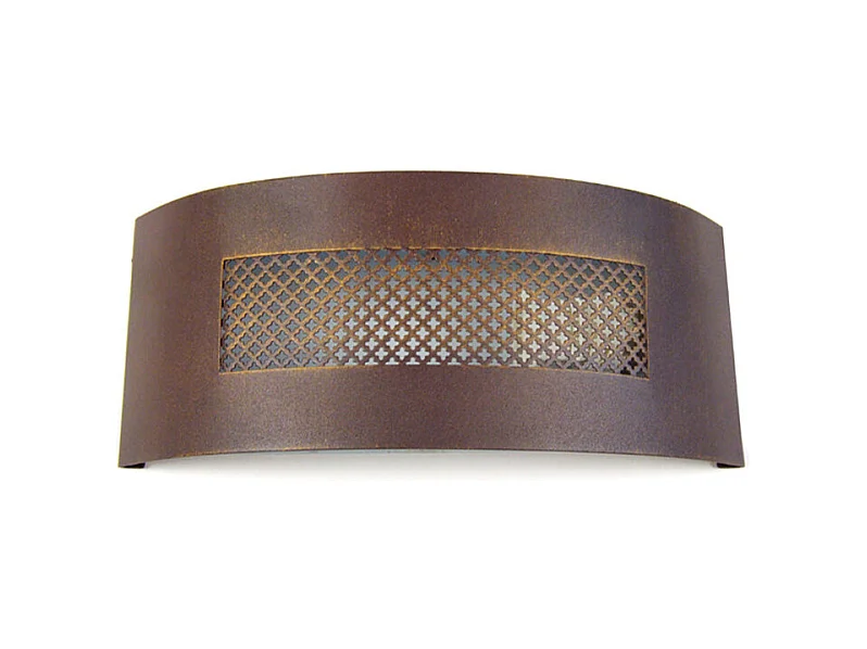 Applique  métal marron et doré 12,5 cm.