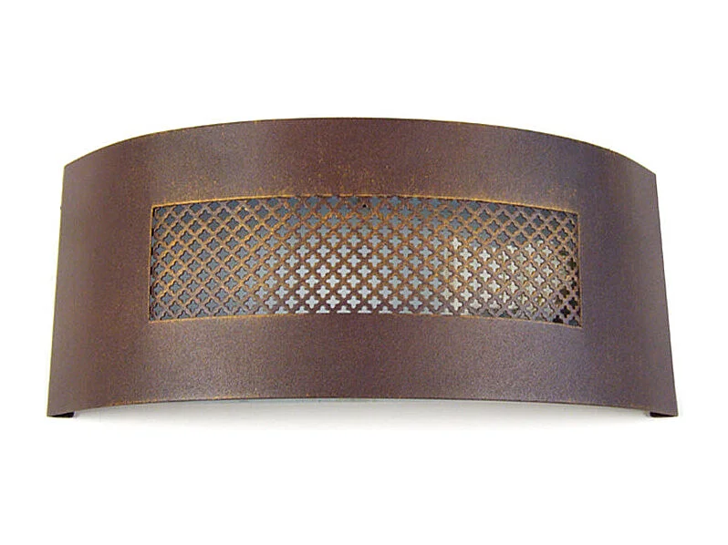 Aplique TOSEL GRILLAGE metal meio cilindro castanho D29,5 x  H12,5  cm