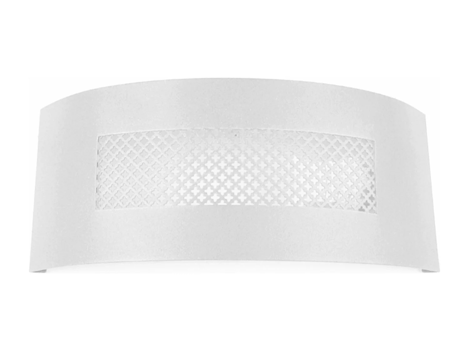 Aplique TOSEL GRILLAGE metal meio cilindro branco D29,5 x  H12,5  cm