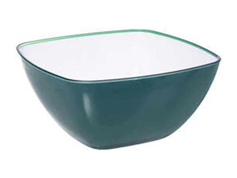 Saladier Carré Réutilisable "Square" 24cm Bleu Pétrole