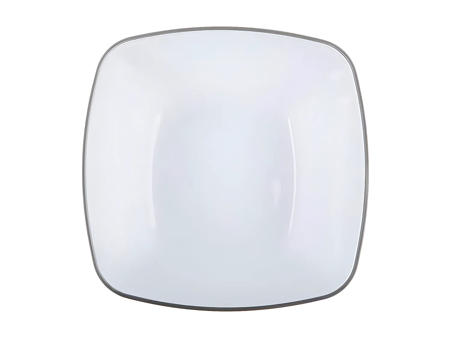 Saladier Carré Réutilisable "Square" 24cm Gris Charbon