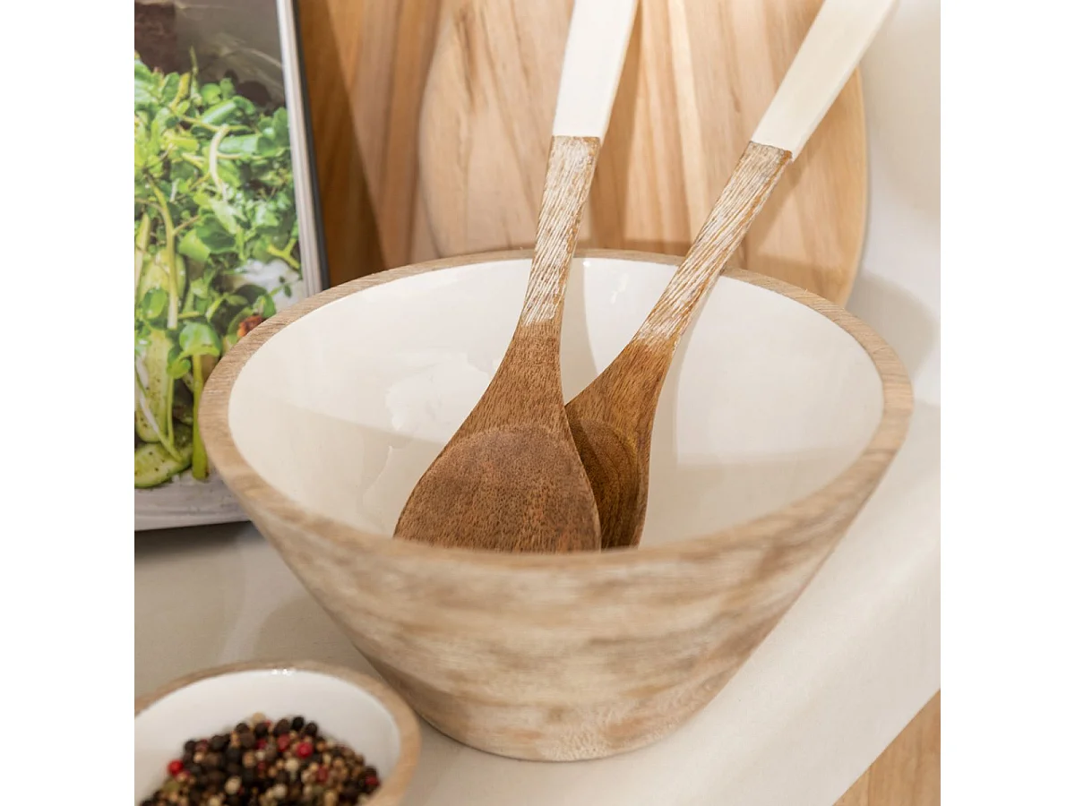 Saladier Déco en Bois "Manguier" 23cm Naturel