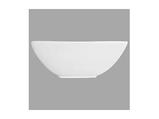 Saladier Carré "Vague" 24cm Blanc