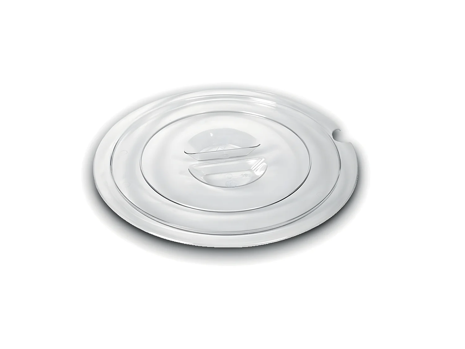 Couvercle 40cm avec trou pour saladier en cristal Giganplast