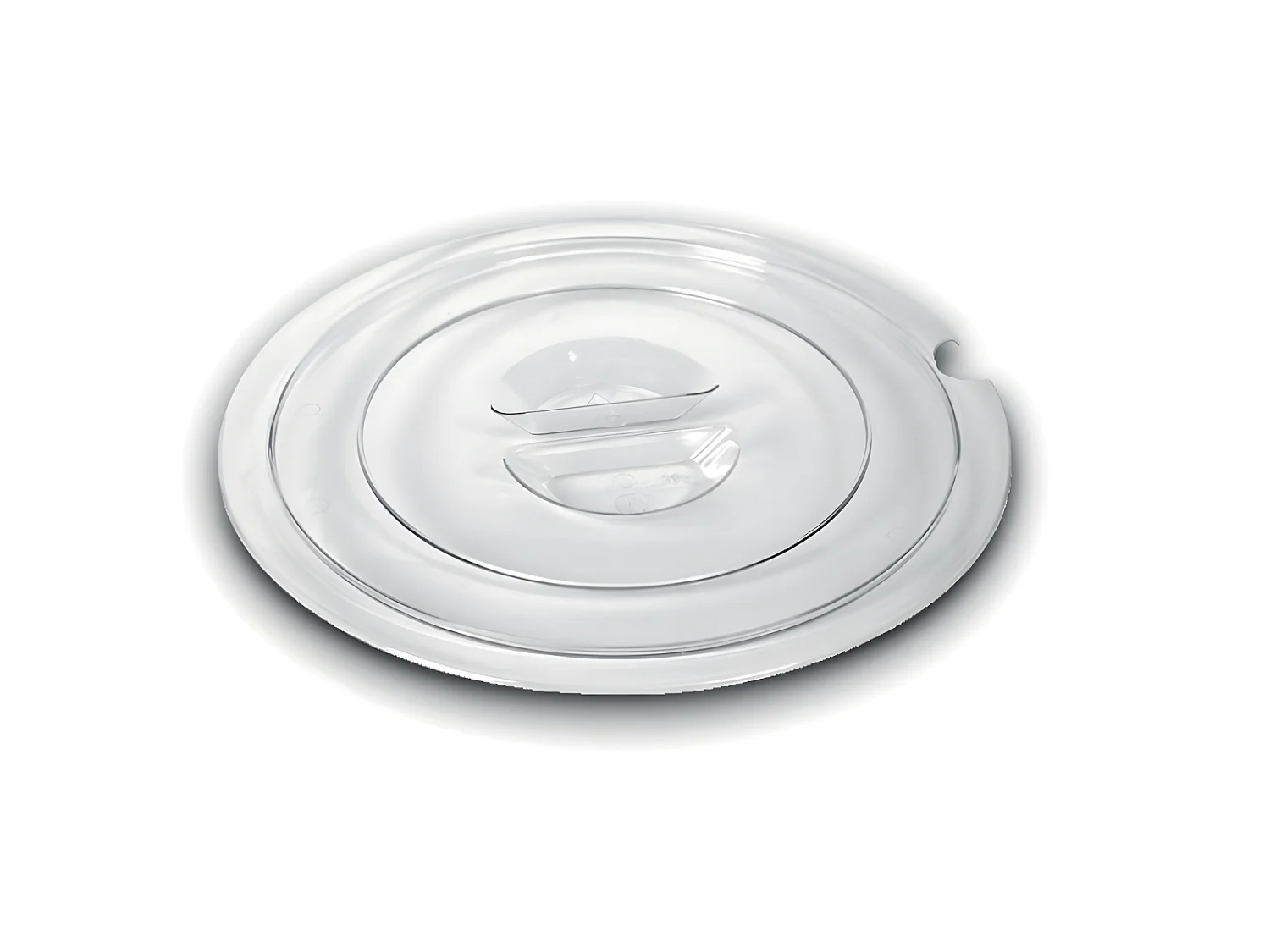 40 cm großer Deckel mit Loch für Giganplast-Kristall-Salatschüssel