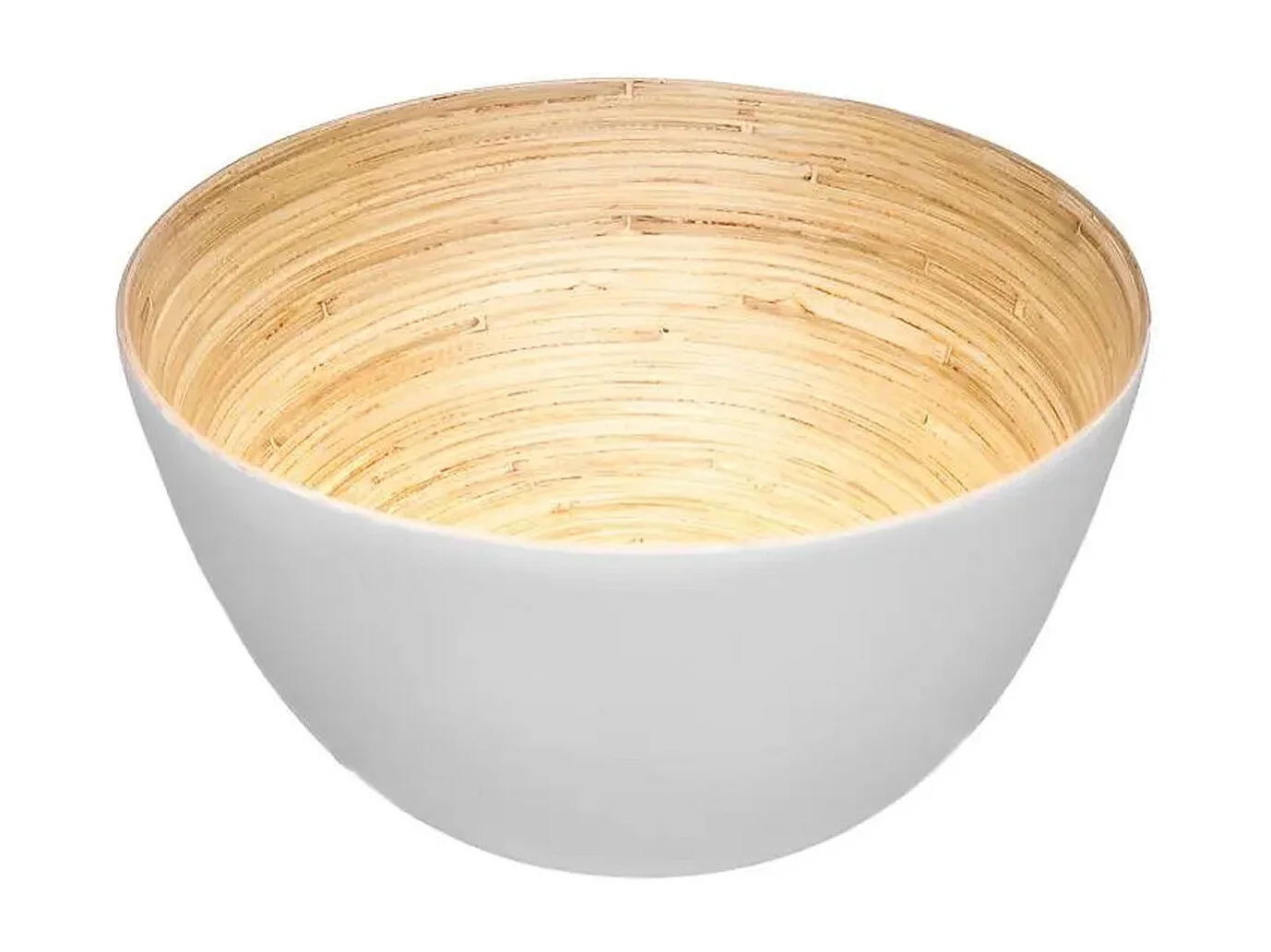 Saladier en Bambou "Cuisine" 17cm Blanc