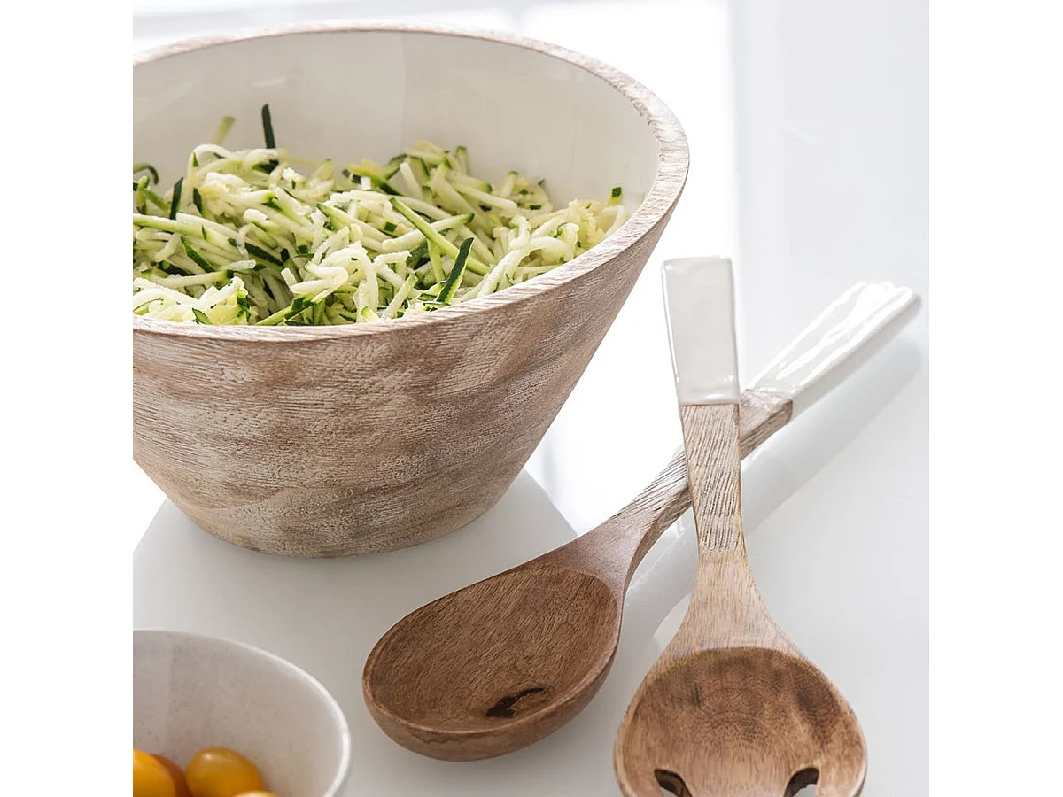 Saladier Déco en Bois "Manguier" 30cm Naturel