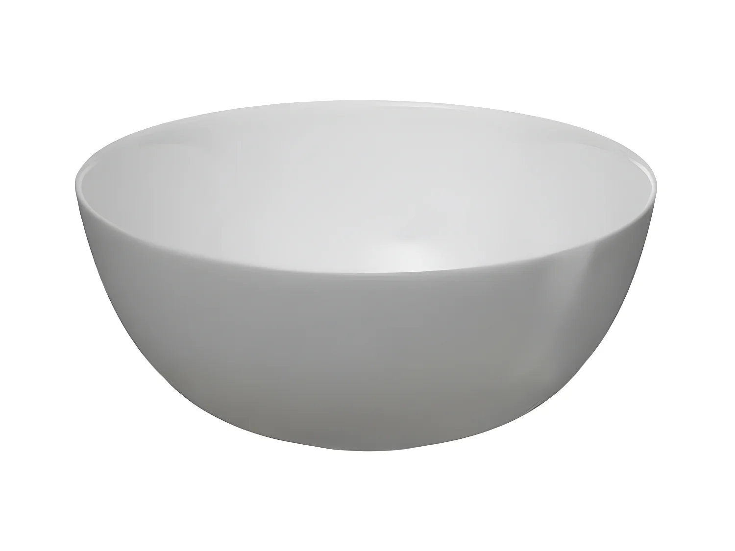 Saladier en Verre "Jeanne" 21cm Blanc