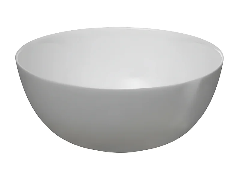 Saladier en Verre "Jeanne" 21cm Blanc