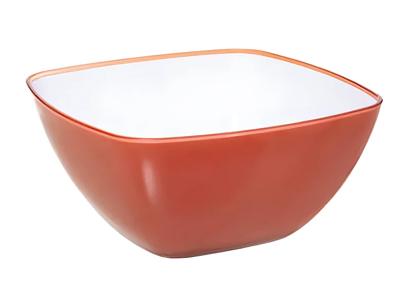 Saladier Carré Réutilisable "Square" 19cm Rose