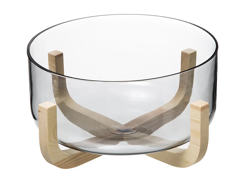 Saladier Rond en Verre "Arha" 28cm Transparent