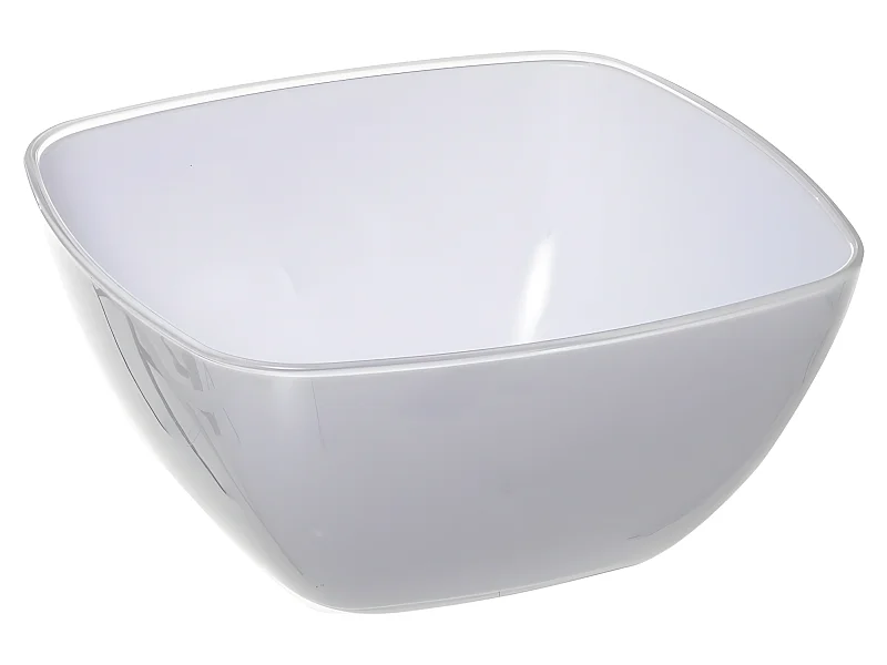 Saladier Carré Réutilisable "Square" 24cm Blanc