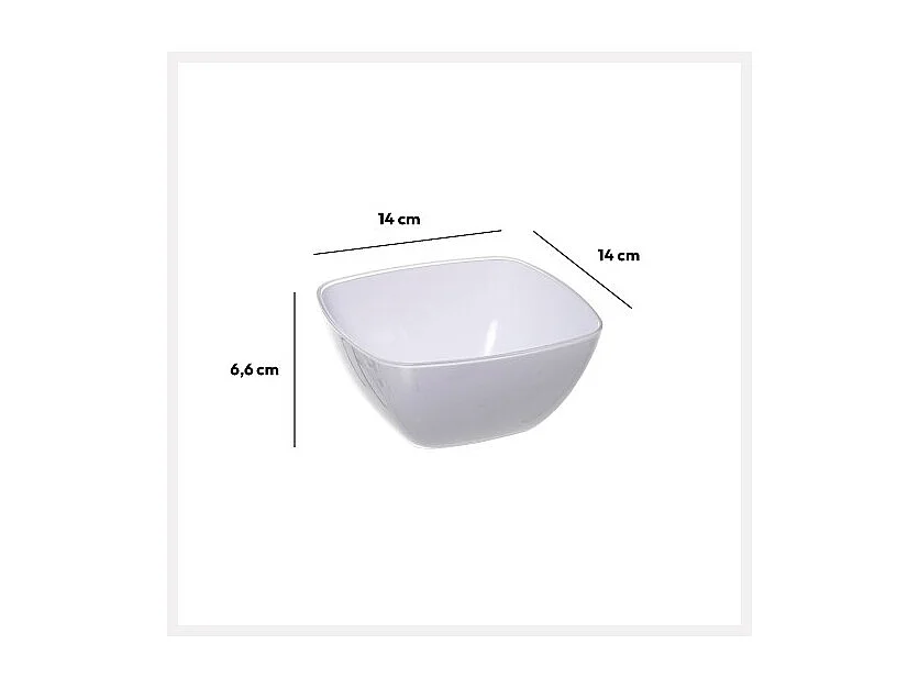 25 cm große Salatschüssel aus weißer Keramik