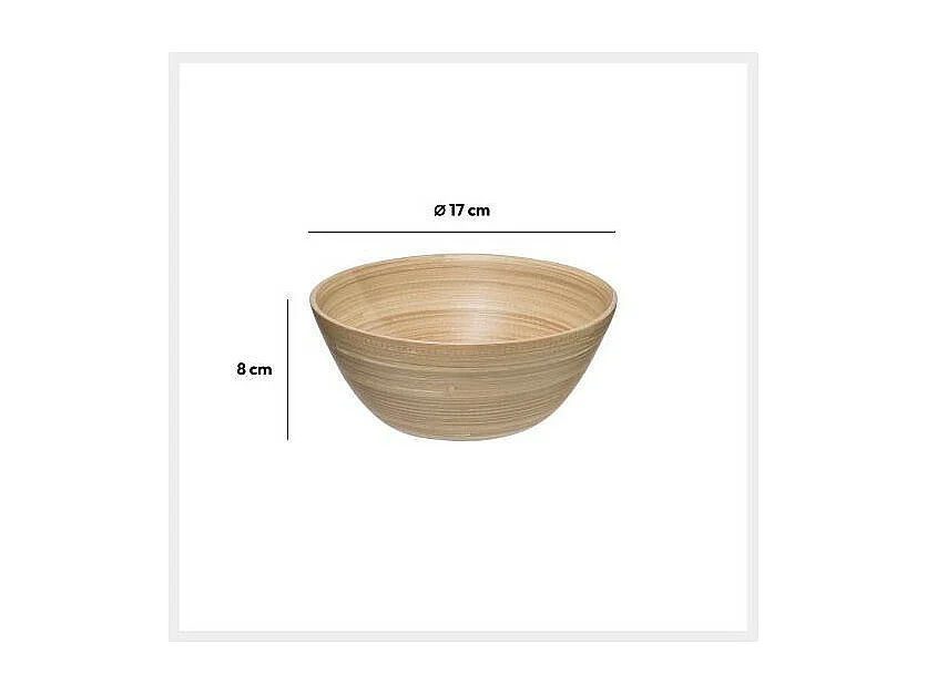 Saladier en Bambou "Cuisine" 17cm Naturel