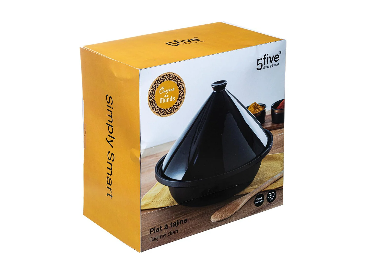 Plat à Tajine "Céramique" 30cm Noir